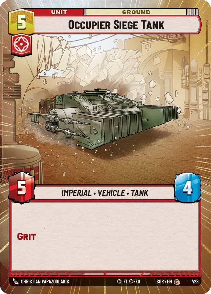 Occupier Siege Tank — Spark of Rebellion — Star Wars: Unlimited