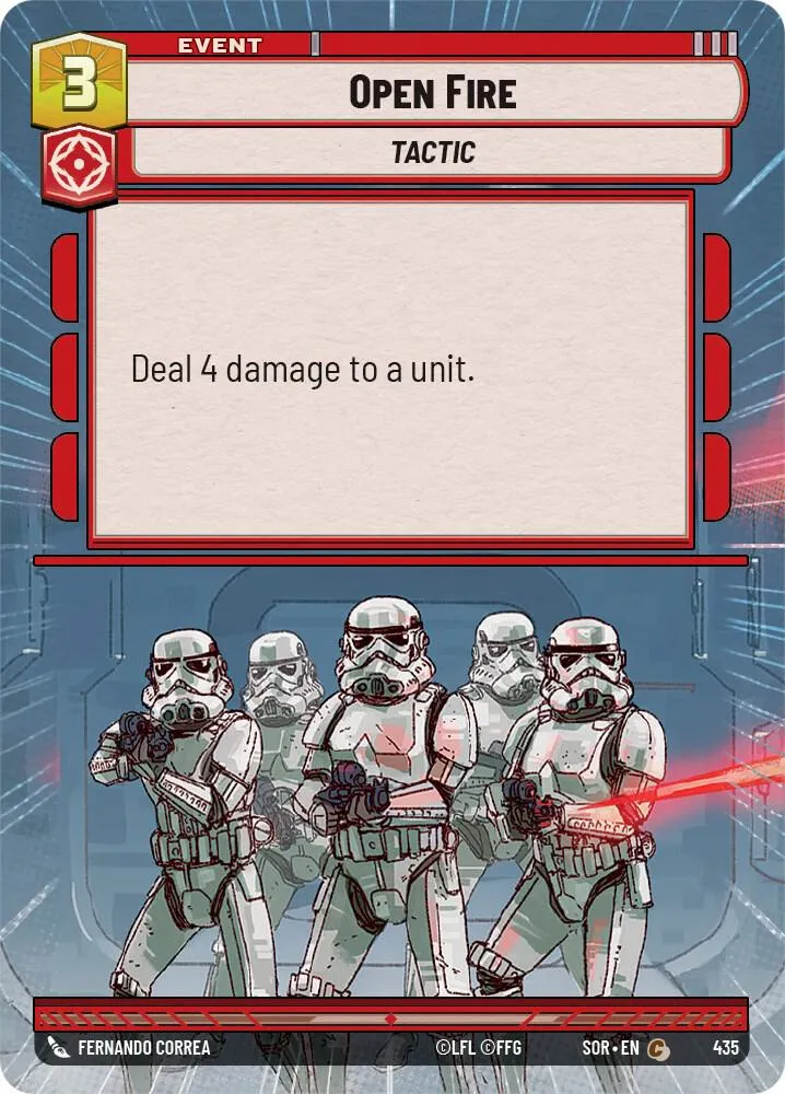 Open Fire — Spark of Rebellion — Star Wars: Unlimited