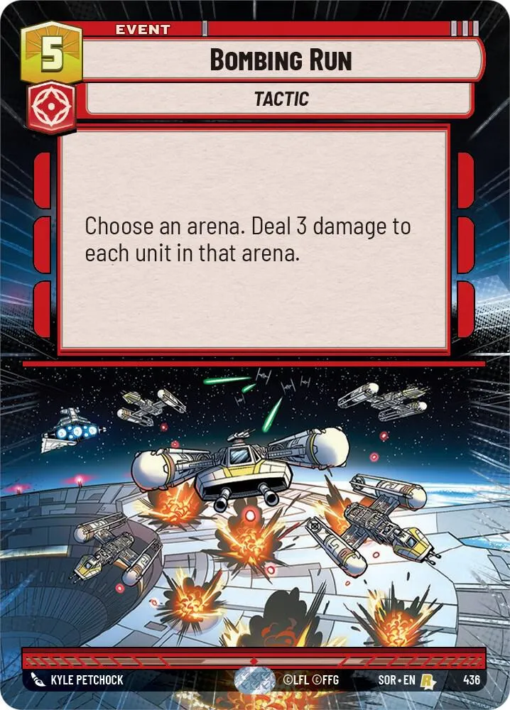 Bombing Run — Spark of Rebellion — Star Wars: Unlimited