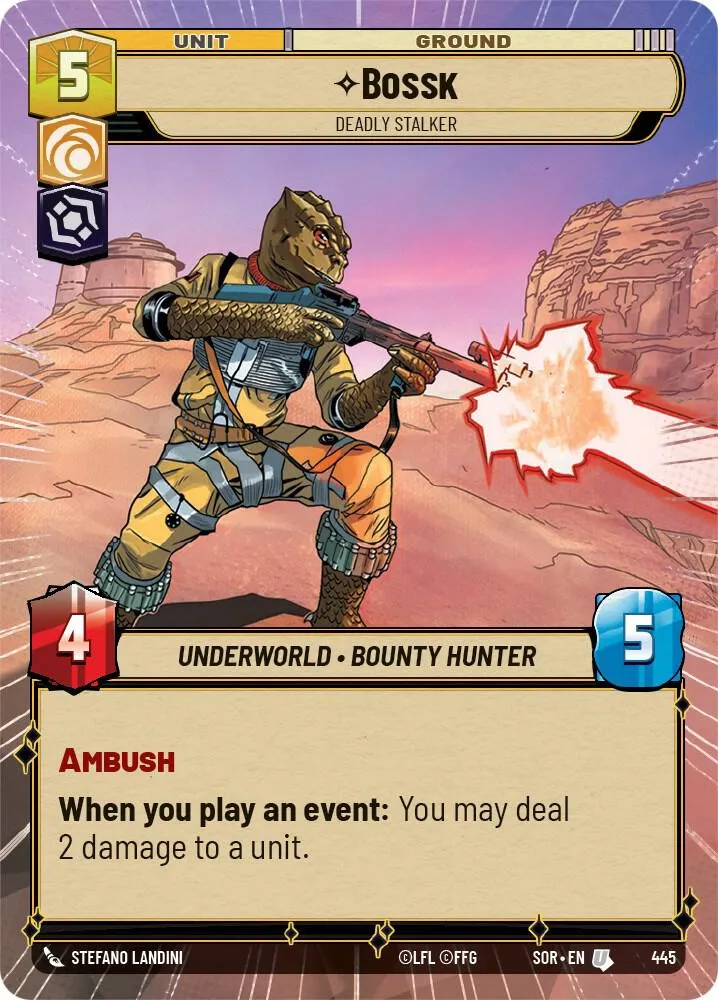 Bossk - Deadly Stalker — Spark of Rebellion — Star Wars: Unlimited