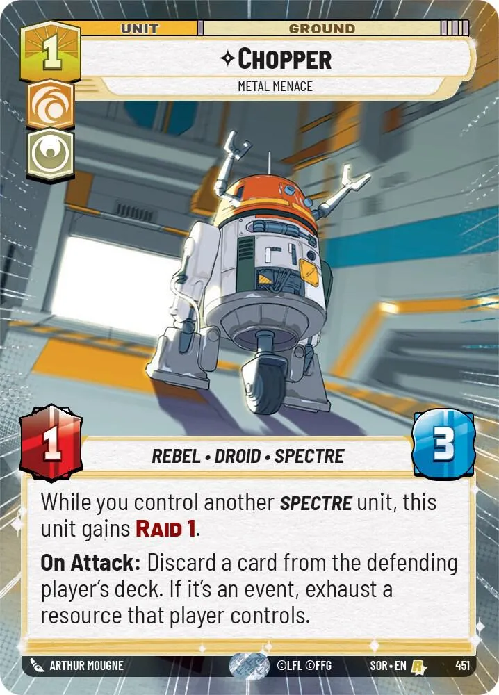 Chopper - Metal Menace — Spark of Rebellion — Star Wars: Unlimited