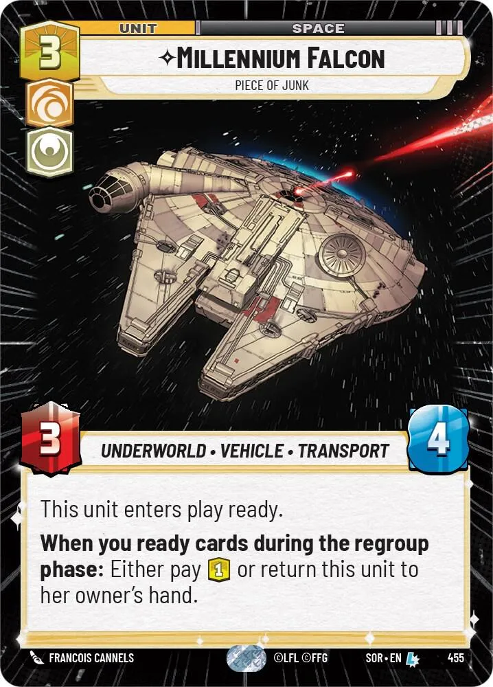 Millennium Falcon - Piece of Junk — Spark of Rebellion — Star Wars: Unlimited