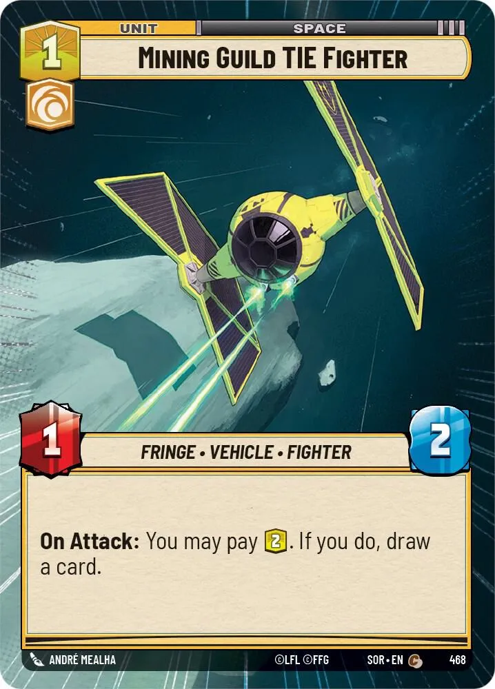 Chasseur TIE de la Guilde Minière from Spark of Rebellion - Star Wars: Unlimited