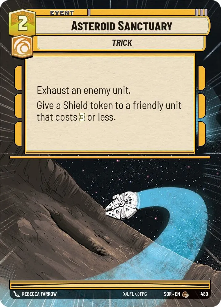 Asteroid Sanctuary from Spark of Rebellion - Star Wars: Unlimited