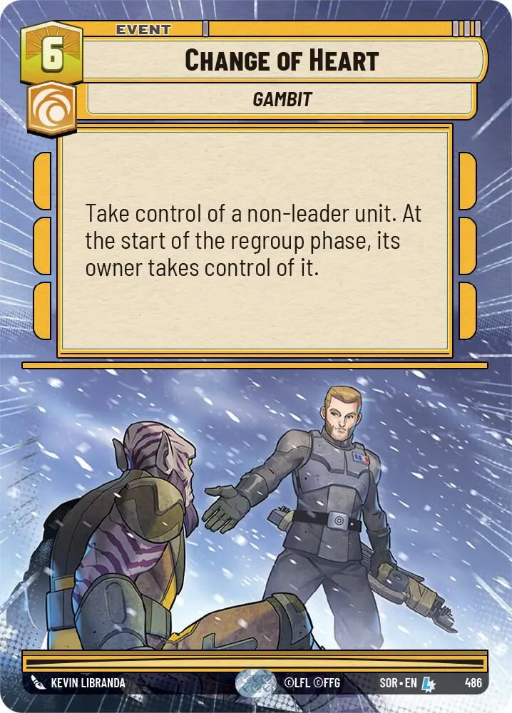 Change of Heart — Spark of Rebellion — Star Wars: Unlimited