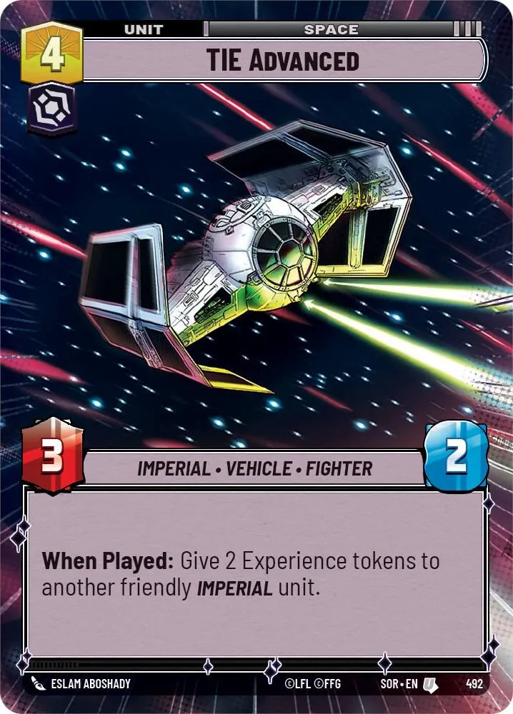 TIE Advanced — Spark of Rebellion — Star Wars: Unlimited