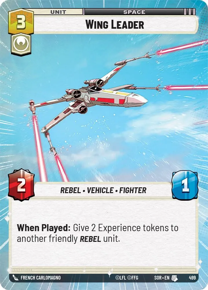 Wing Leader — Spark of Rebellion — Star Wars: Unlimited