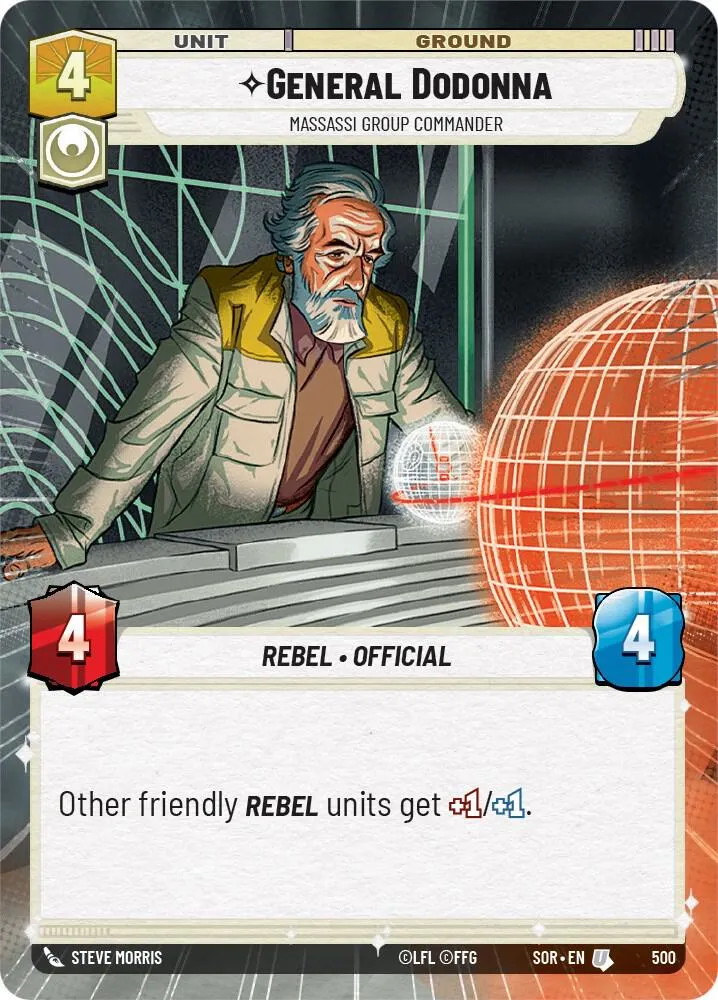 General Dodonna - Massassi Group Commander — Spark of Rebellion — Star Wars: Unlimited