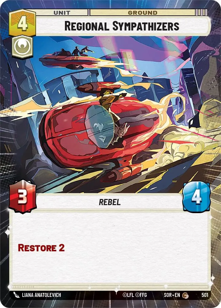 Regional Sympathizers — Spark of Rebellion — Star Wars: Unlimited