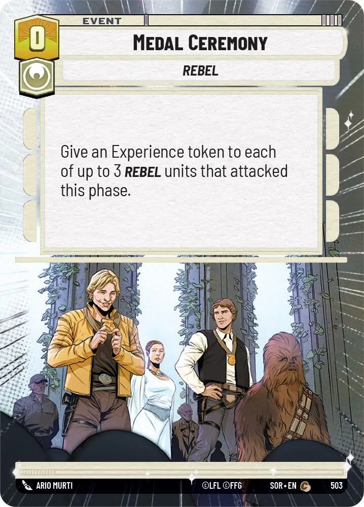 Medal Ceremony — Spark of Rebellion — Star Wars: Unlimited