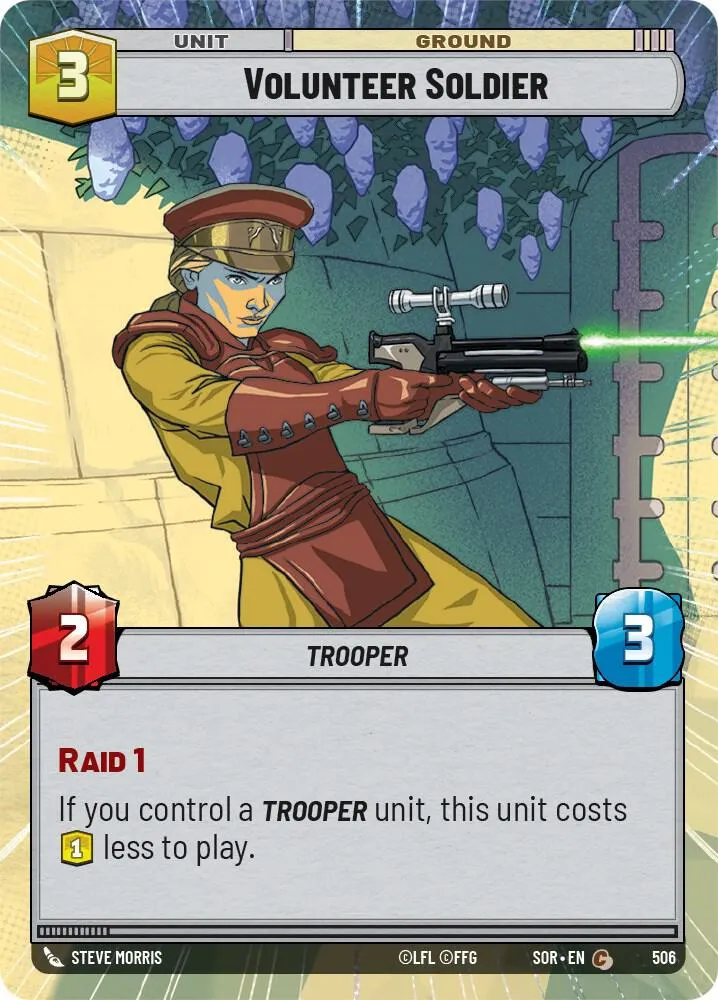 Volunteer Soldier from Spark of Rebellion - Star Wars: Unlimited