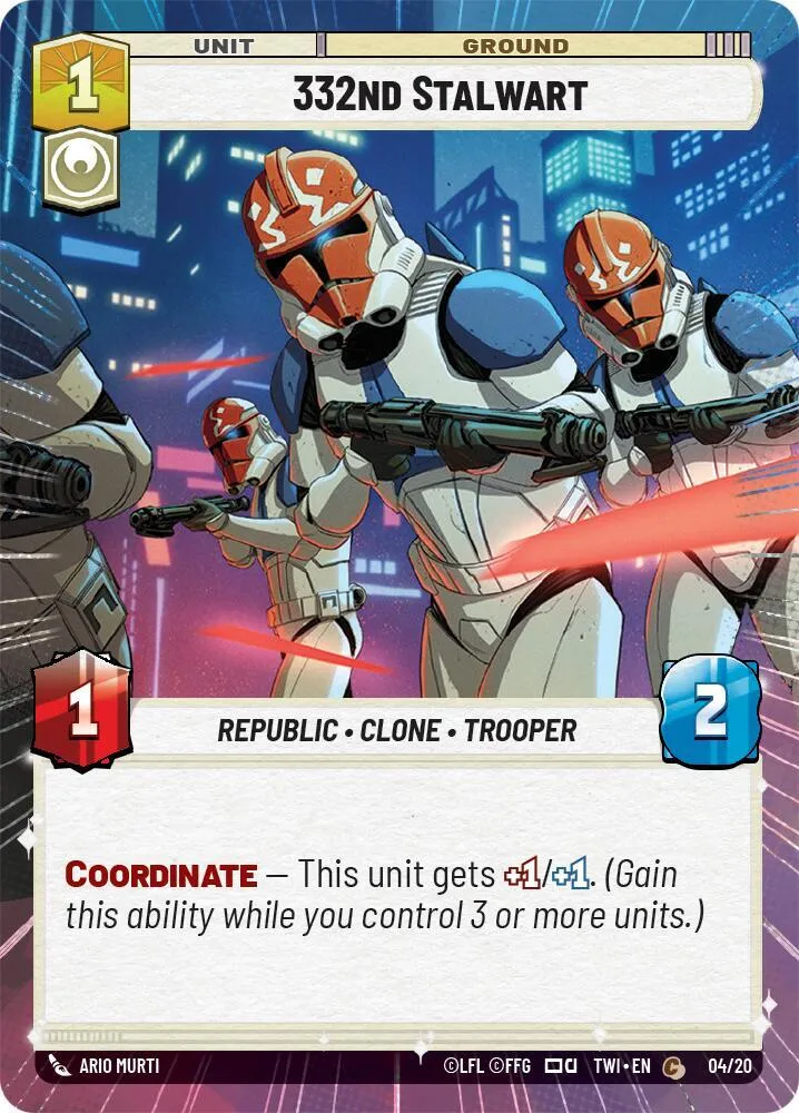 332nd Stalwart — Twilight of the Republic: Weekly Play Promos — Star Wars: Unlimited