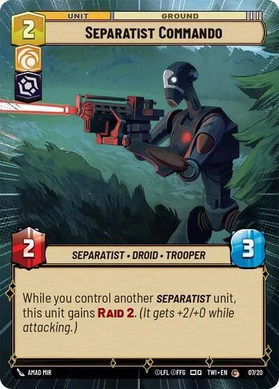 Separatist Commando — Twilight of the Republic: Weekly Play Promos — Star Wars: Unlimited