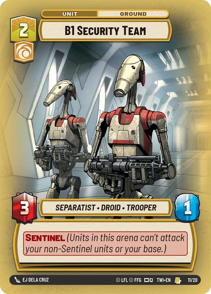 B1 Security Team — Twilight of the Republic: Weekly Play Promos — Star Wars: Unlimited