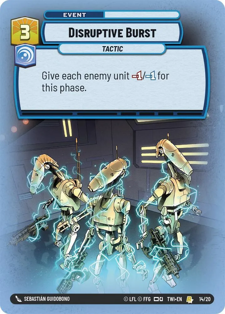 Disruptive Burst from Twilight of the Republic: Weekly Play Promos - Star Wars: Unlimited