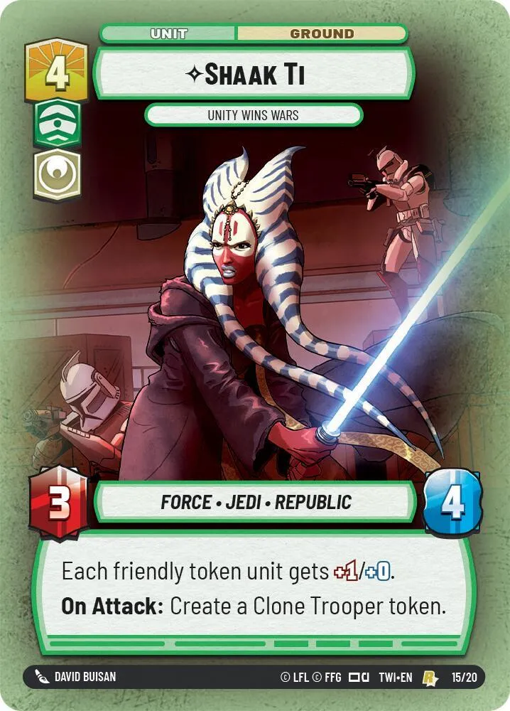 Shaak Ti - Unity Wins Wars from Twilight of the Republic: Weekly Play Promos - Star Wars: Unlimited