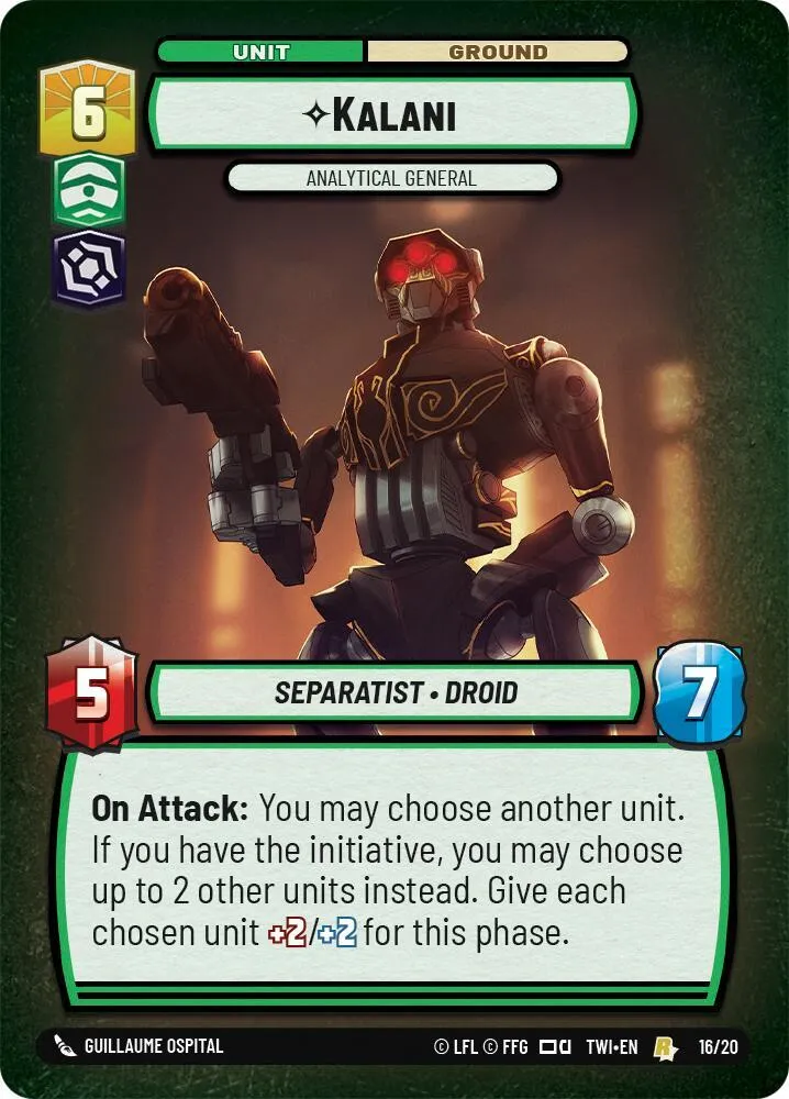 Kalani - Analytical General — Twilight of the Republic: Weekly Play Promos — Star Wars: Unlimited