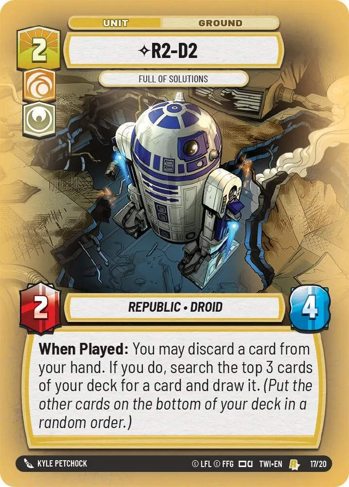 R2-D2 - Full of Solutions from Twilight of the Republic: Weekly Play Promos - Star Wars: Unlimited
