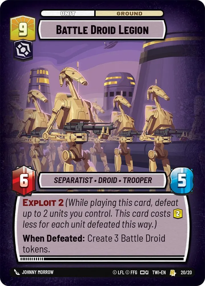 Battle Droid Legion — Twilight of the Republic: Weekly Play Promos — Star Wars: Unlimited