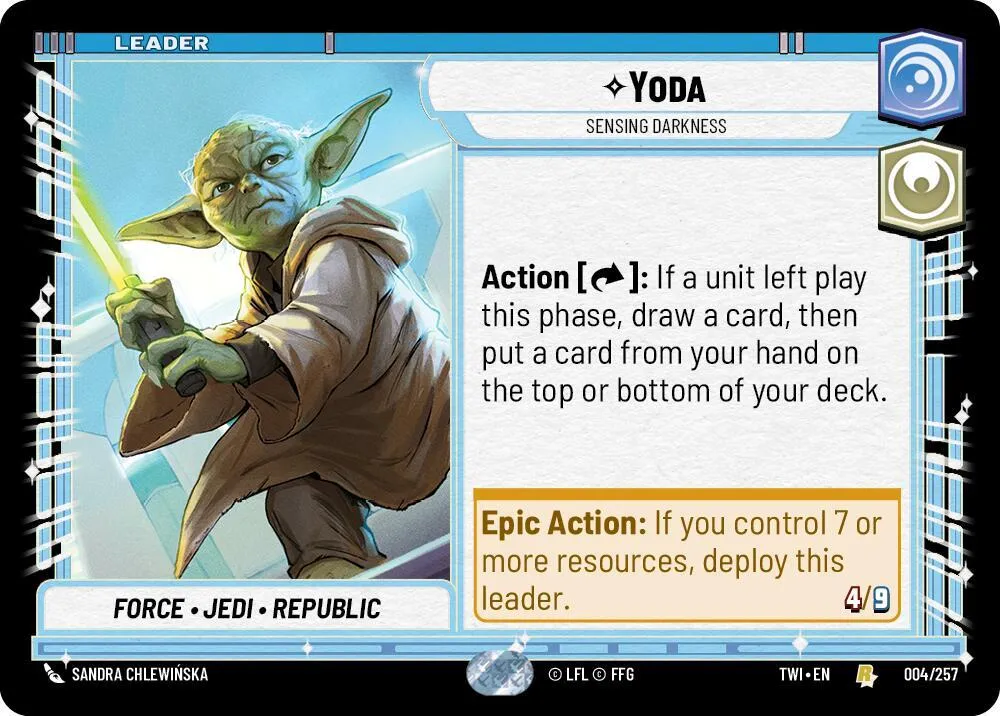 Yoda - Ressent Les Ténèbres — Twilight of the Republic — Star Wars: Unlimited
