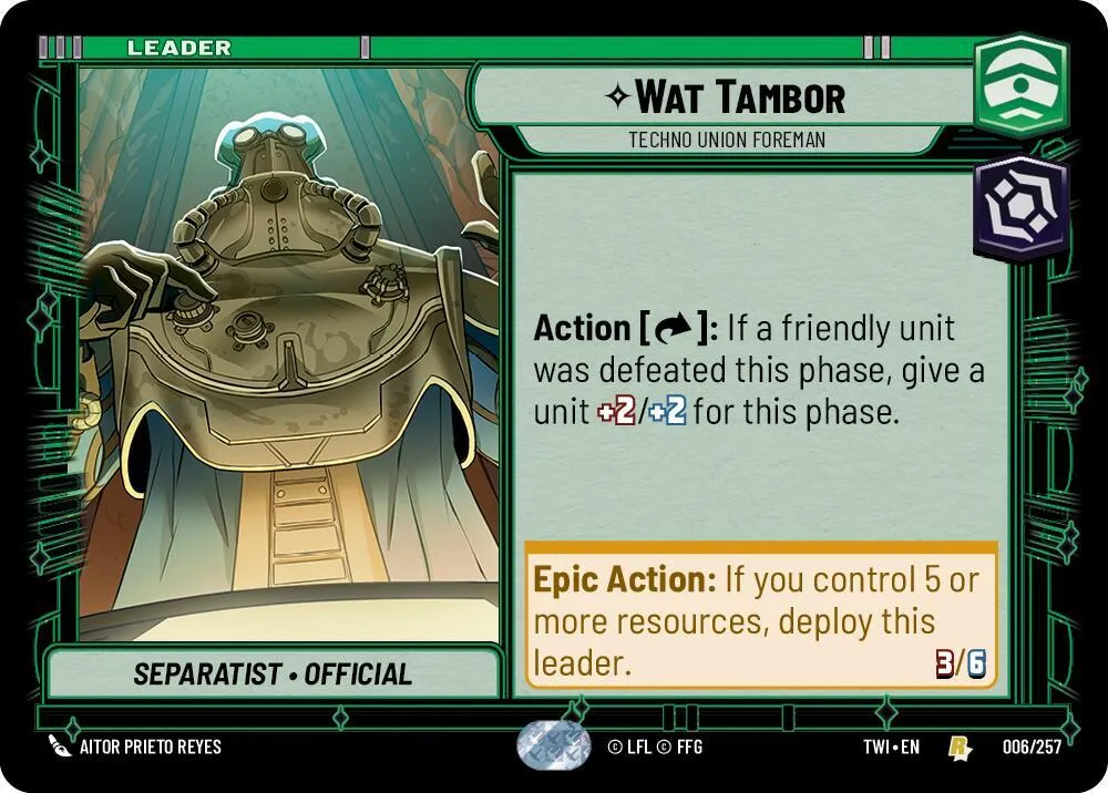 Wat Tambor - Contremaître Du Techno-Syndicat — Twilight of the Republic — Star Wars: Unlimited