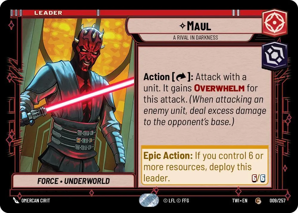 Maul - Un Rival Dans L'Ombre — Twilight of the Republic — Star Wars: Unlimited