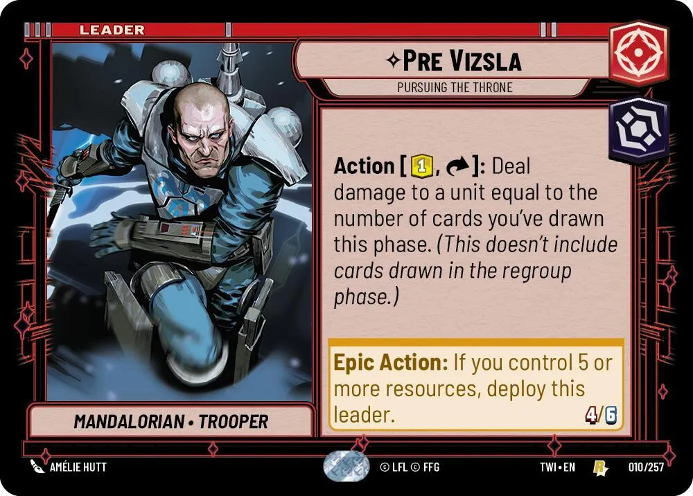 Pre Vizsla - Vise Le Trône — Twilight of the Republic — Star Wars: Unlimited