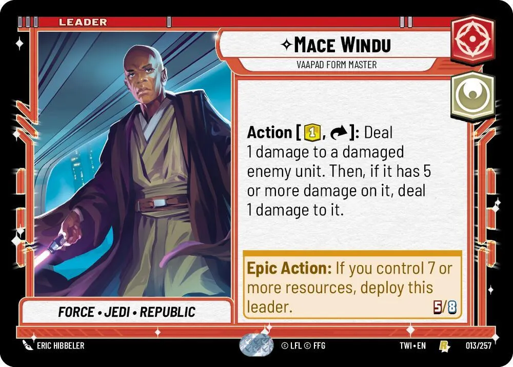 Mace Windu - Vaapad Form Master — Twilight of the Republic — Star Wars: Unlimited