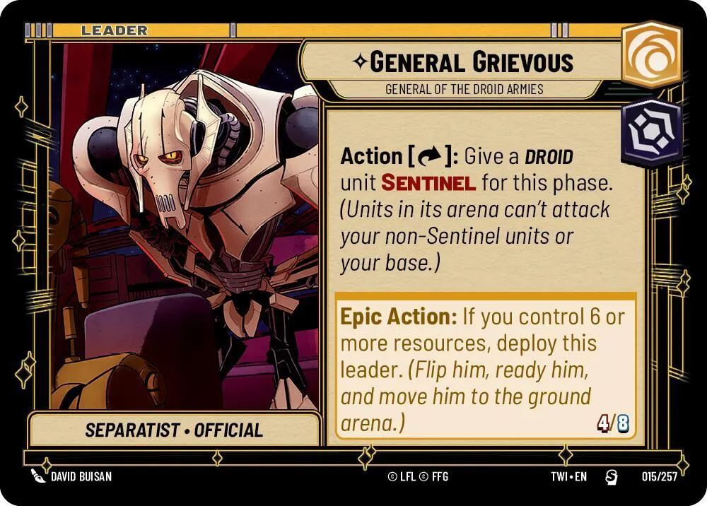 Général Grievous - Général Des Armées Droïdes — Twilight of the Republic — Star Wars: Unlimited