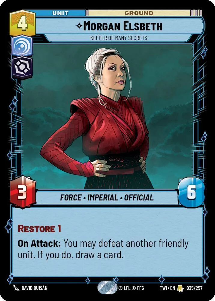 Morgan Elsbeth - Détentrice De Nombreux Secrets — Twilight of the Republic — Star Wars: Unlimited