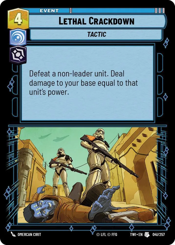 Lethal Crackdown — Twilight of the Republic — Star Wars: Unlimited
