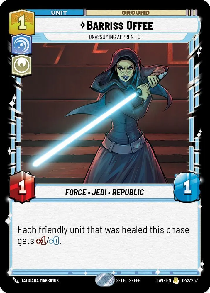 Barriss Offee - Unassuming Apprentice — Twilight of the Republic — Star Wars: Unlimited