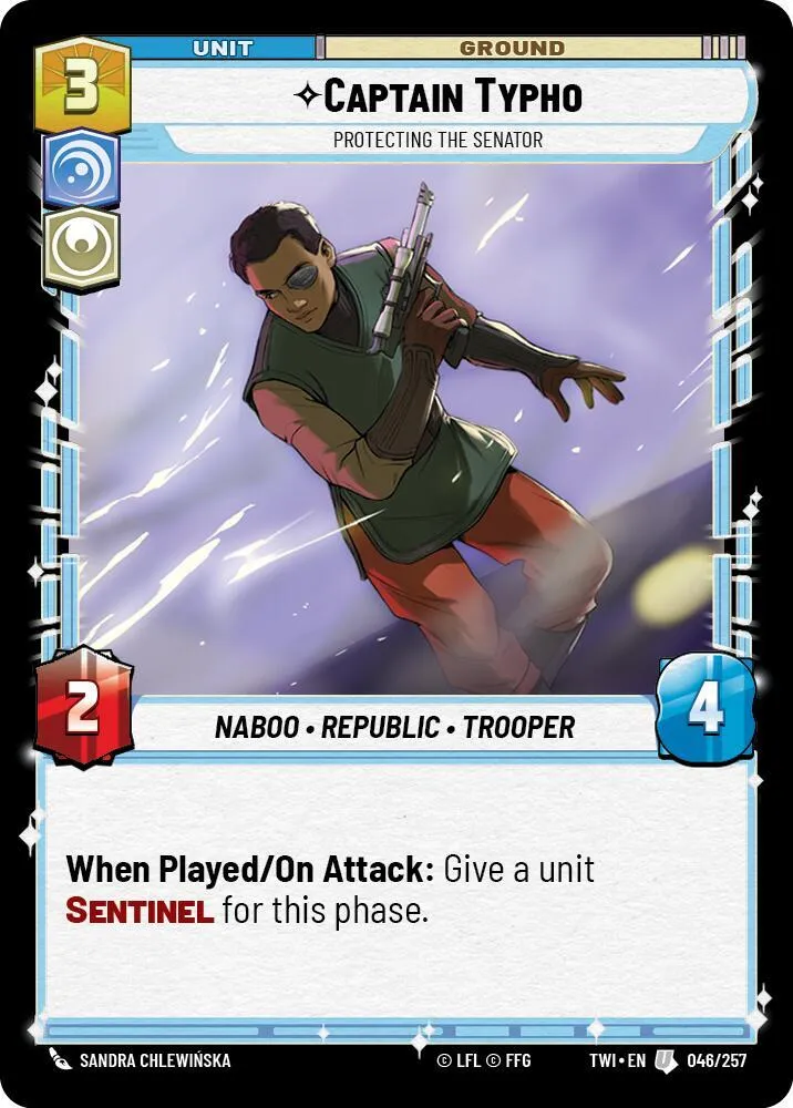 Capitaine Typho - Protège La Sénatrice — Twilight of the Republic — Star Wars: Unlimited