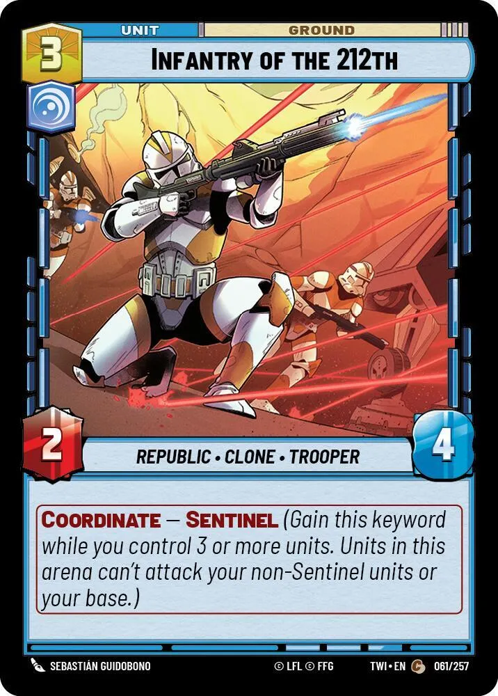 Infantry of the 212th — Twilight of the Republic — Star Wars: Unlimited