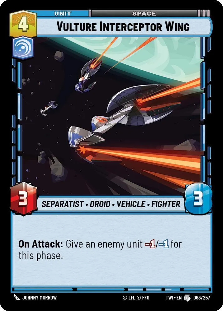 Vulture Interceptor Wing — Twilight of the Republic — Star Wars: Unlimited