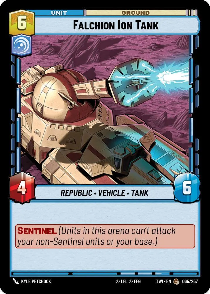 Falchion Ion Tank — Twilight of the Republic — Star Wars: Unlimited