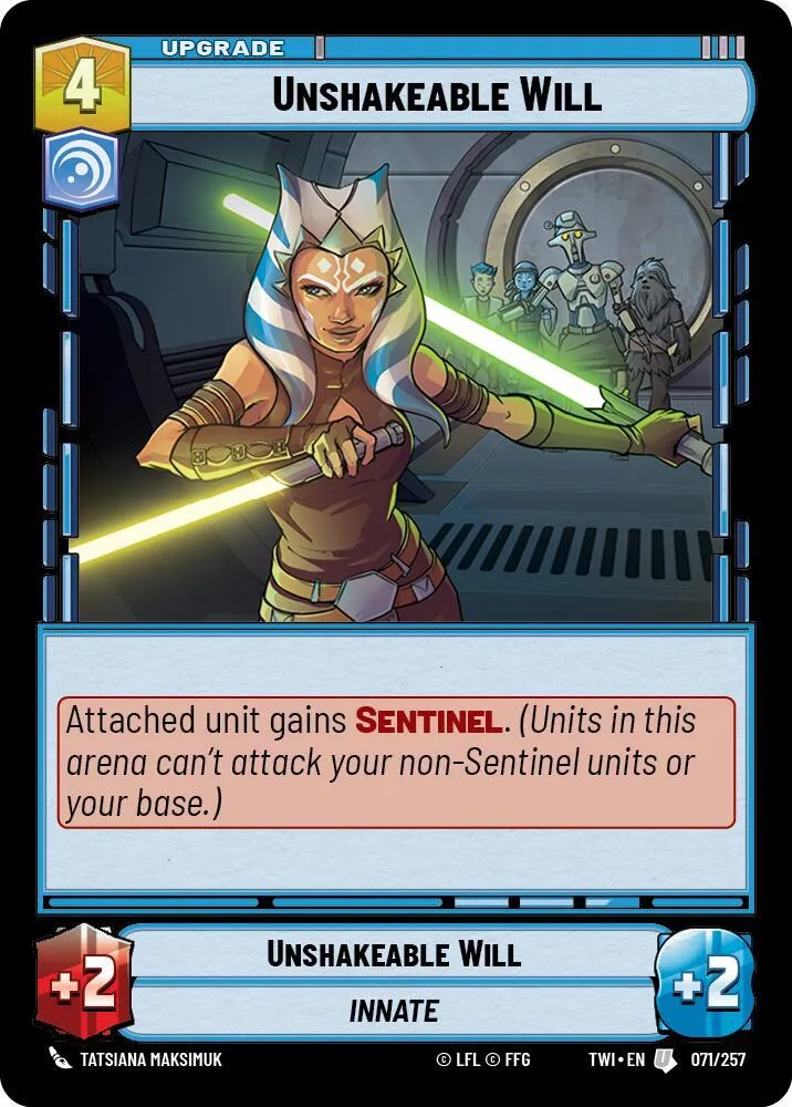 Unshakeable Will — Twilight of the Republic — Star Wars: Unlimited