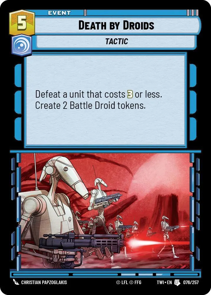 Mort par Droïdes — Twilight of the Republic — Star Wars: Unlimited