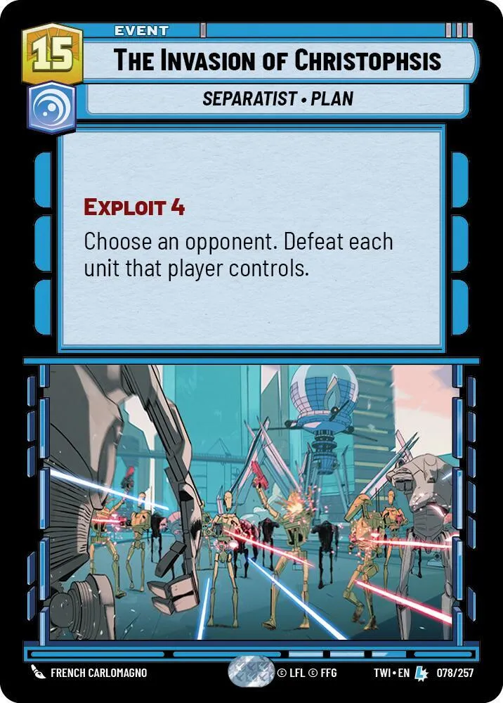 The Invasion of Christophsis — Twilight of the Republic — Star Wars: Unlimited