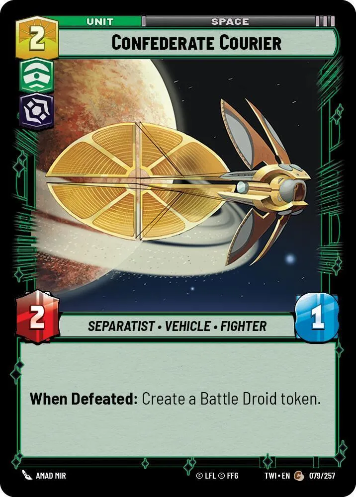 Messager Confédéré — Twilight of the Republic — Star Wars: Unlimited