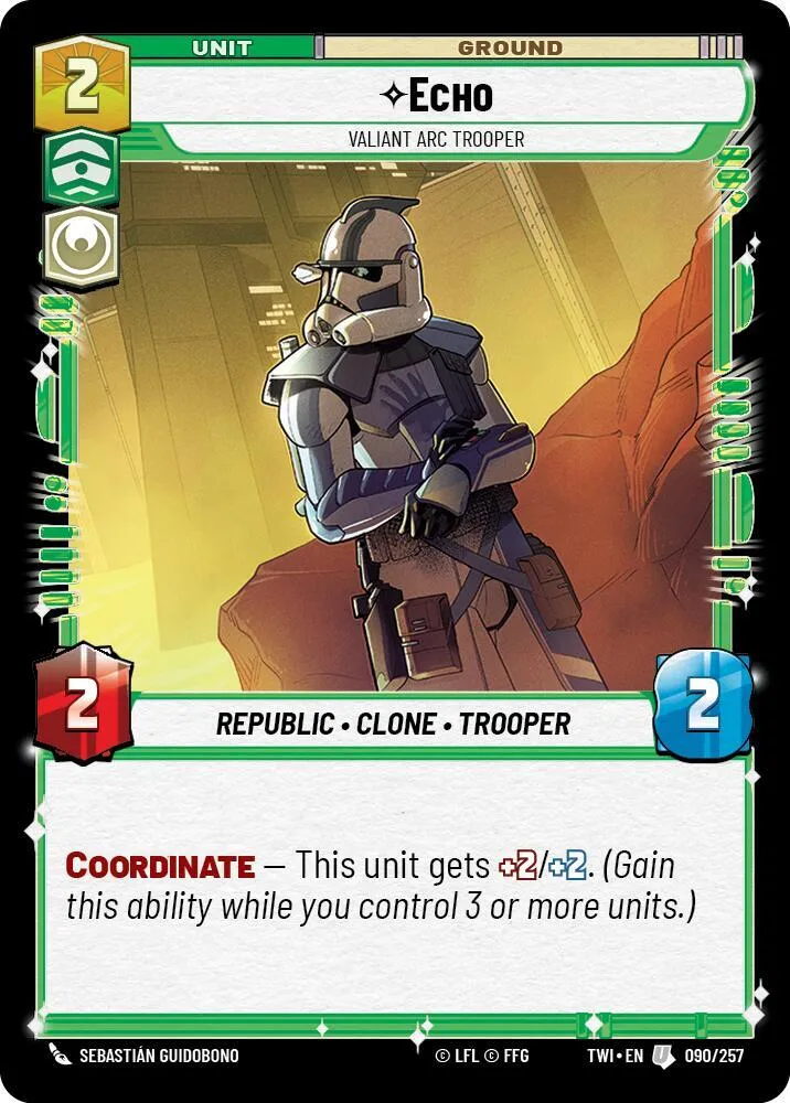 Echo - Vaillant Soldat Cra — Twilight of the Republic — Star Wars: Unlimited