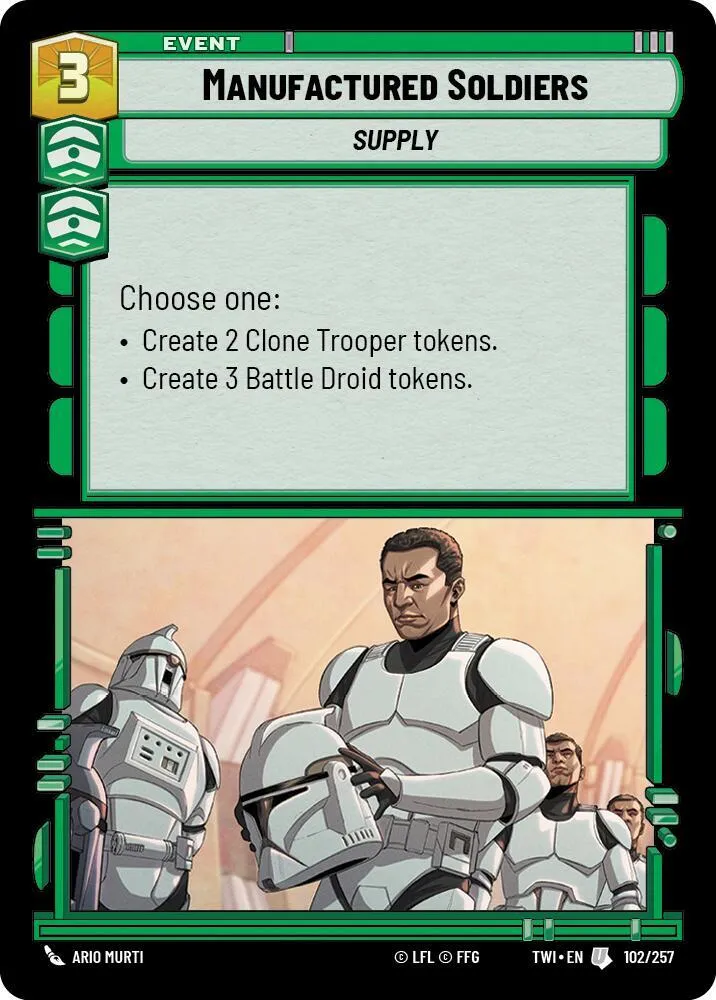 Manufactured Soldiers — Twilight of the Republic — Star Wars: Unlimited