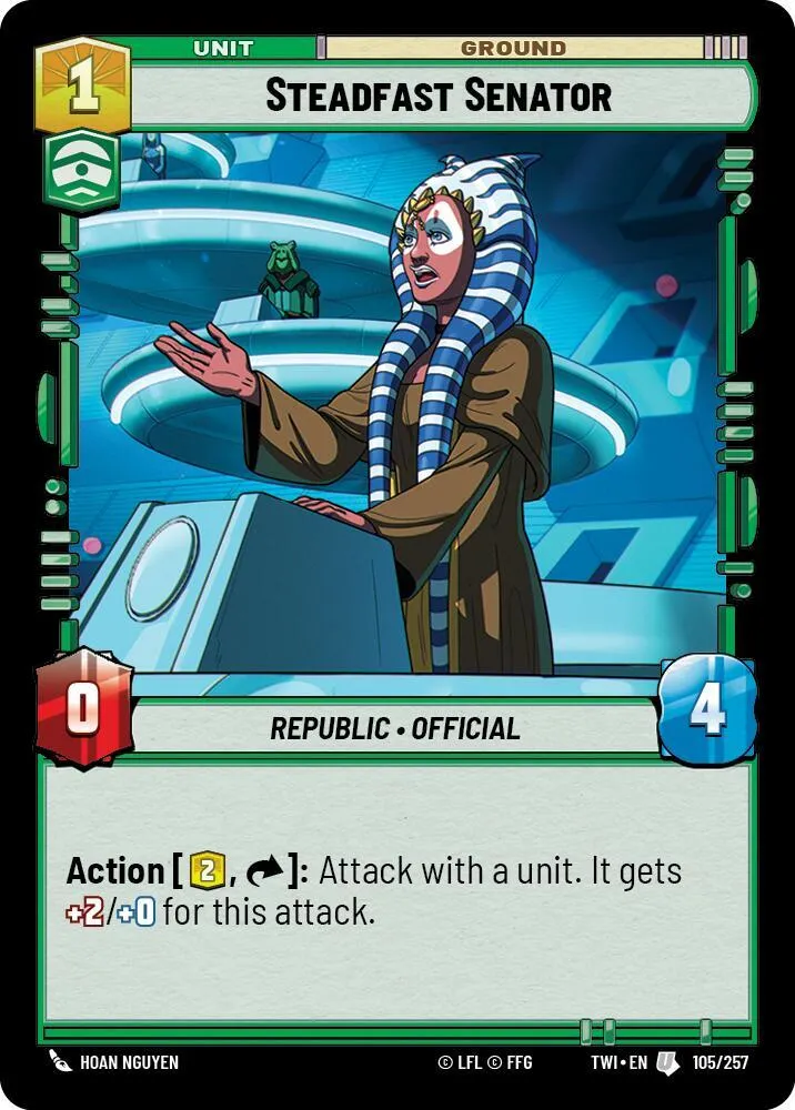Sénatrice Indéfectible — Twilight of the Republic — Star Wars: Unlimited