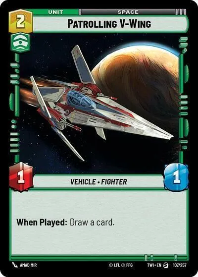 Patrolling V-Wing — Twilight of the Republic — Star Wars: Unlimited