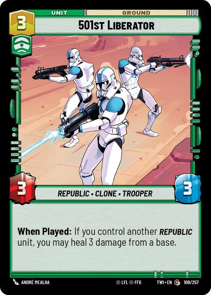 Libérateur de la 501e — Twilight of the Republic — Star Wars: Unlimited