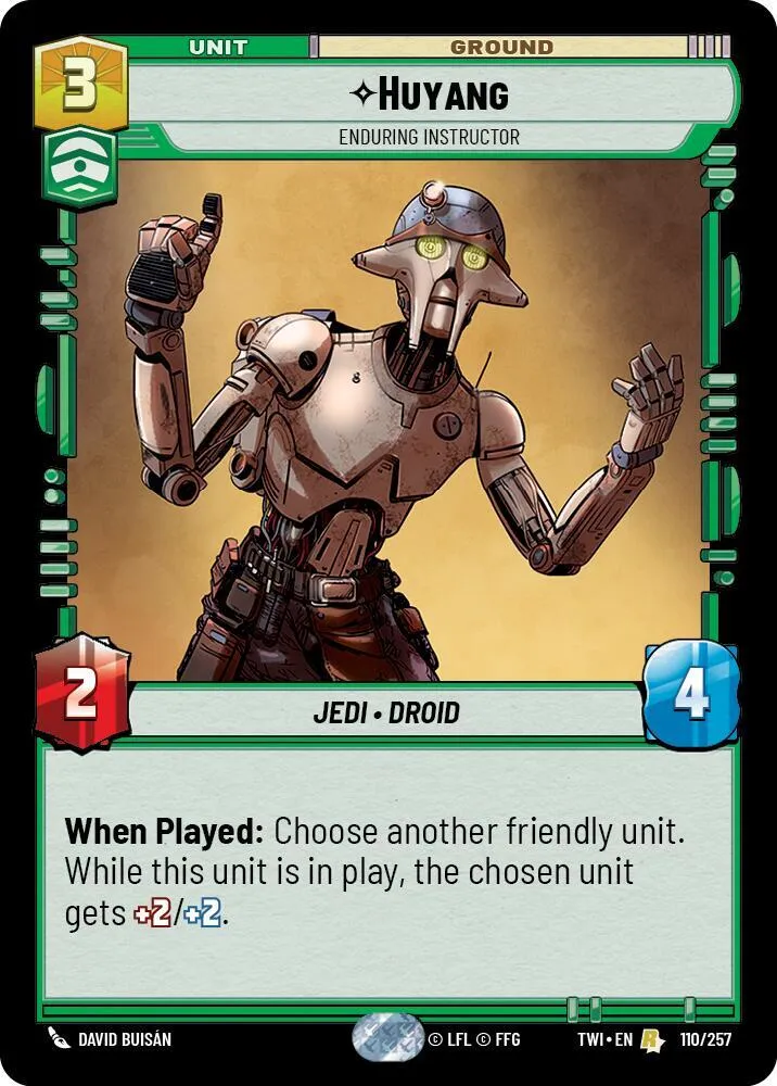 Huyang - Instructeur Immuable — Twilight of the Republic — Star Wars: Unlimited