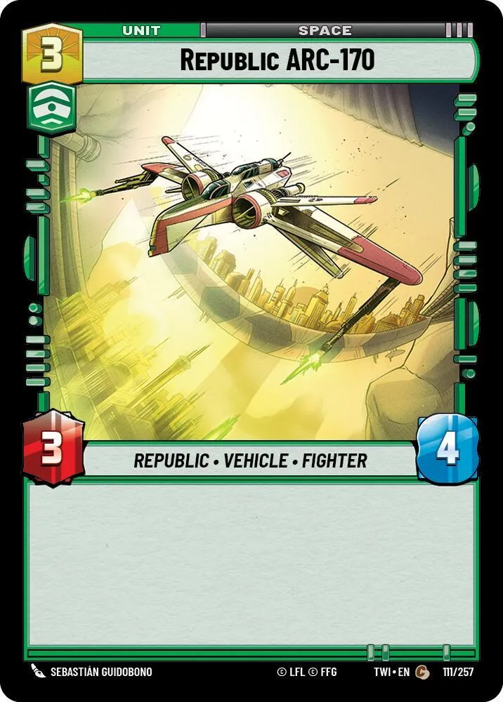ARC-170 de la République — Twilight of the Republic — Star Wars: Unlimited