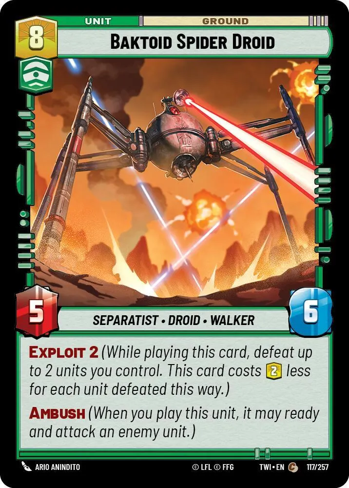 Baktoid Spider Droid — Twilight of the Republic — Star Wars: Unlimited