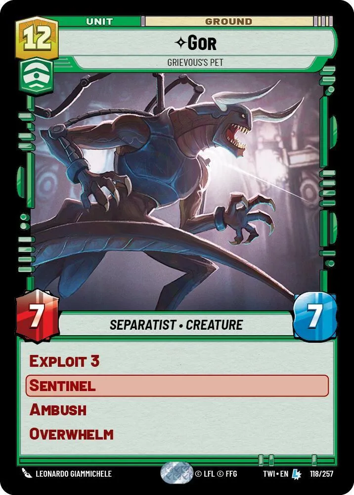 Gor - Animal De Compagnie De Grievous — Twilight of the Republic — Star Wars: Unlimited