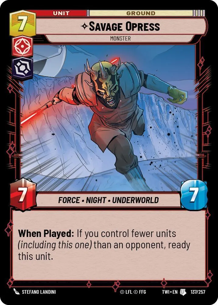 Savage Opress - Monstre — Twilight of the Republic — Star Wars: Unlimited